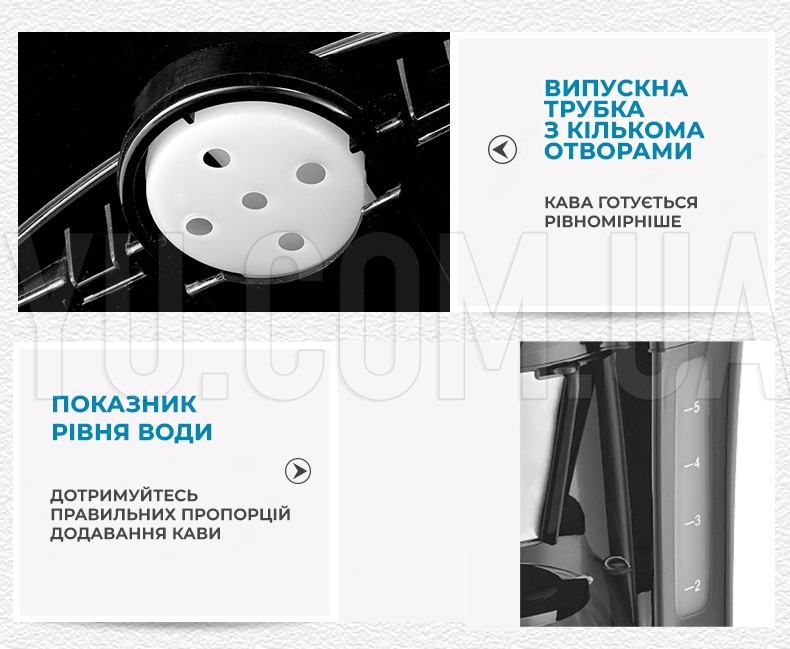Кавоварка крапельна електрична RAF 123S 1,5л 800W Кавоварка крапельна електрична RAF 123S 1,5л 800W
